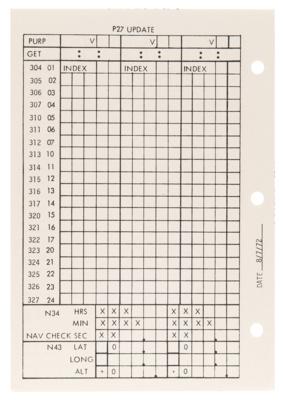 Lot #6363 Apollo 17 CSM Updates Checklist Page (Attested as Flown and Deriving from the Personal Collection of Gene Cernan) - Image 2