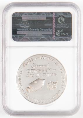 Lot #6259 Apollo 13 Franklin Mint Medal - NGC PF 64 Ultra Cameo - From the Collection of James Lovell - Image 2