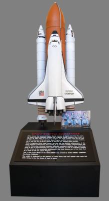 Lot #6482 Isao Hirai: Space Shuttle Challenger 1:25 Scale 'Full Stack' Model - Approx. 11 Feet Tall - Image 1