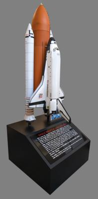 Lot #6482 Isao Hirai: Space Shuttle Challenger 1:25 Scale 'Full Stack' Model - Approx. 11 Feet Tall - Image 3