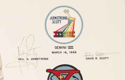 Lot #6031 Project Gemini Mission Insignia Painting, Fully Signed by All 16 Gemini Astronauts (Personally Obtained by Gene Cernan) - Image 2