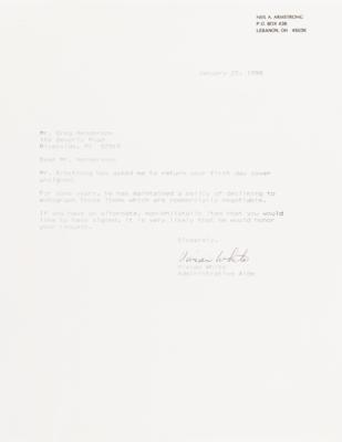 Lot #6157 Neil Armstrong Signature - Image 3