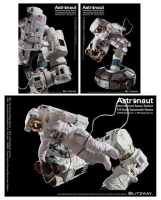 Lot #6483 ISS Astronaut with SSRMS 'Spacewalk' Statue by Blitzway - Image 1