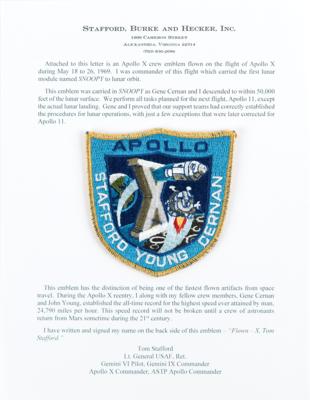 Lot #6104 Apollo 10 Flown 'Grumman' Patch - From the Personal Collection of Tom Stafford - Image 4