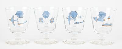 Lot #6304 Grumman Aerospace Corporation Cocktail Glasses (4) - From the Personal Collection of Stuart A. Roosa - Image 2