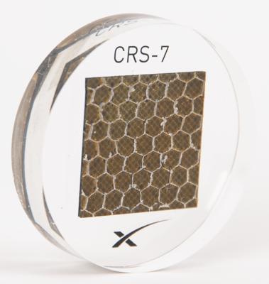 Lot #6491 SpaceX CRS-7 Flown Solar Array Fragment - Image 1