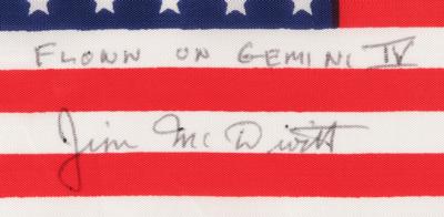 Lot #6037 Gemini 4 Flown American Flag - From the Personal Collection of Jim McDivitt - Image 2