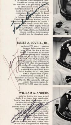 Lot #6082 Apollo 8 Crew-Signed Hubbard Medal Program - Image 2