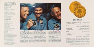 Lot #6124 Apollo 11 Crew-Signed Hubbard Medal Program - Image 3