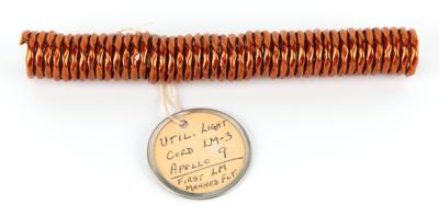 Lot #6092 Apollo 9 Flown Electrical Utility Light Cord - From the Personal Collection of Jim McDivitt - Image 1