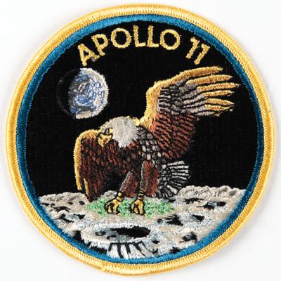 Lot #6136 Apollo 11 'Biological Isolation Garment' Crew Patch by Texas Art Embroidery - Image 1