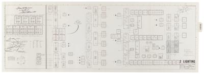 Lot #6247 Apollo 13 Flown CSM Systems Data Schematic Signed by Jim Lovell and Fred Haise - Image 1