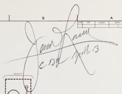 Lot #6247 Apollo 13 Flown CSM Systems Data Schematic Signed by Jim Lovell and Fred Haise - Image 2