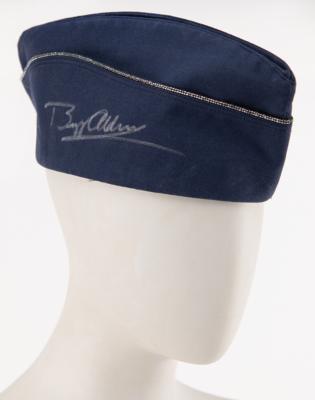 Lot #6146 Buzz Aldrin Signed USAF Flight Cap - Image 1