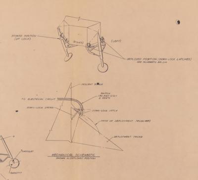 Lot #6387 Apollo-Era (2) Lunar Module Descent Stage Blueprints - Image 10