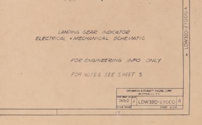 Lot #6387 Apollo-Era (2) Lunar Module Descent Stage Blueprints - Image 8