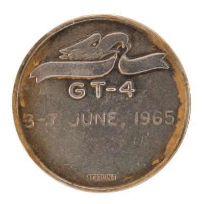 Lot #6039 Gemini 4 Flown Gold-Plated Fliteline Medallion - From the Collection of Bailey K. Howard - Image 2