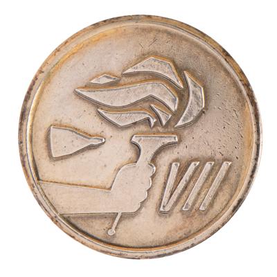 Lot #6055 Gemini 7 Flown Gold-Plated Fliteline Medallion - From the Collection of Bailey K. Howard - Image 1