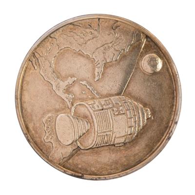 Lot #6067 Apollo 1 Gold-Plated Fliteline Medallion