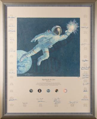 Lot #6382 Astronauts (24) Multi-Signed Limited Edition Print by Alan Bean - 'Reaching for the Stars' (#137/1500) - Image 12