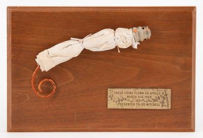 Lot #6095 Apollo 9 Flown Lunar Module Utility Light Cable with Plug - From the Personal Collection of Edgar Mitchell - Image 1