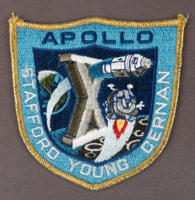 Lot #6109 Apollo 10 Flown Robbins Medallion and Crew-Presented Patch Display - From the Personal Collection of Edgar Mitchell - Image 3