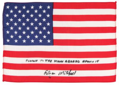 Lot #6282 Apollo 14 Flown Mid-Size American Flag - From the Personal Collection of Edgar Mitchell - Image 1