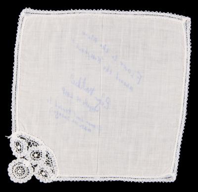 Lot #6280 Apollo 14 Flown Handkerchief: "Lunar Dust Tended to Make Us Sneeze" - From the Personal Collection of Edgar Mitchell - Image 3