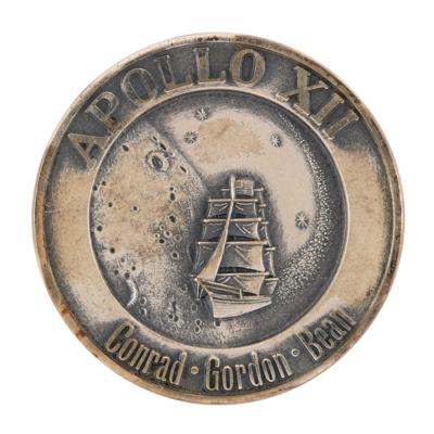 Lot #6172 Apollo 12 Flown Robbins Medallion - From the Personal Collection of Edgar Mitchell - Image 1