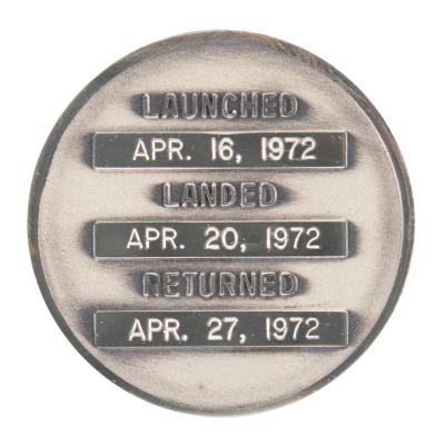 Lot #6345 Apollo 16 Unflown Robbins Medallion - From the Personal Collection of Edgar Mitchell - Image 2