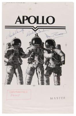 Lot #6186 Apollo 12 Crew-Signed Galley Proof for Alan Bean's Art Book, APOLLO - From the Personal Collection of Richard Gordon - Image 1