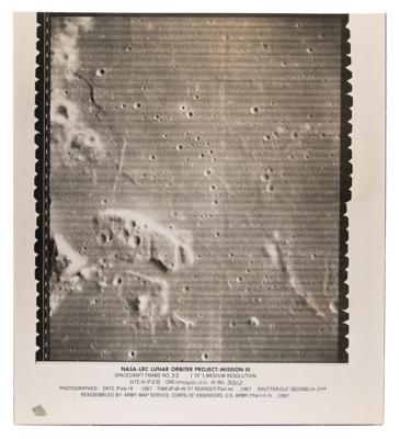 Lot #6465 Lunar Orbiter III Oversized Photograph