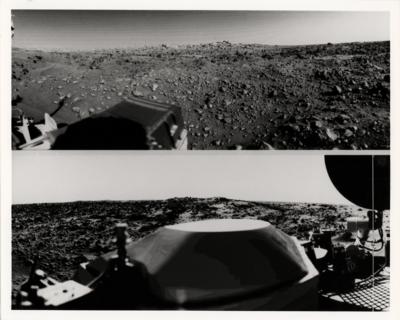 Lot #6470 Viking 1 Lander Original Vintage Photograph: The First Panoramic View of Planet Mars - Image 1