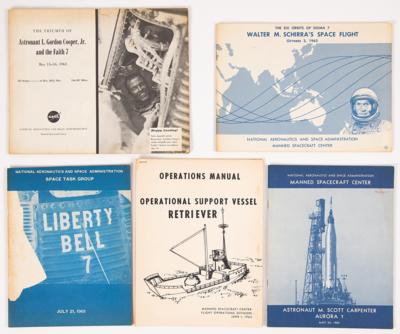 Lot #6024 Project Mercury (5) Vintage Booklets and