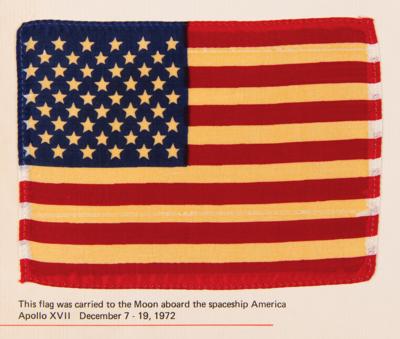 Lot #6352 Apollo 17 Flown American Flag - Image 2