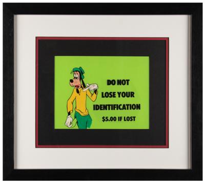 Lot #476 Goofy hand-painted cel from a Disney in-house production for employees - Image 2