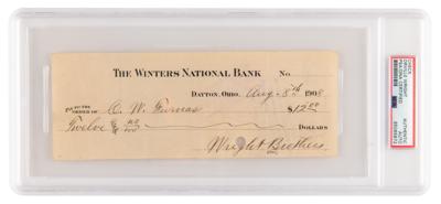 Lot #325 Orville Wright Signed Check as "Wright Brothers" - Paying Mechanic Charles Furnas, the First Airplane Passenger - Image 1