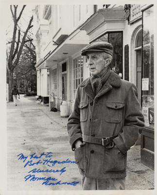 Lot #459 Norman Rockwell Signed Photograph