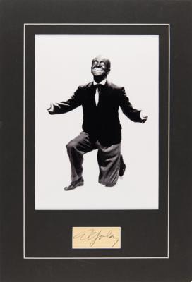 Lot #656 Al Jolson Signature - Image 1