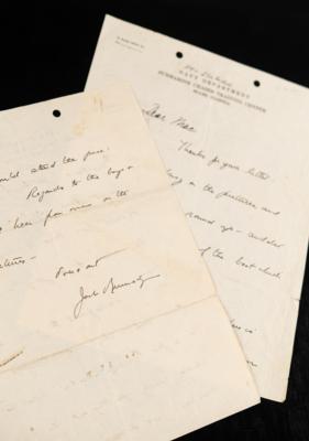 Lot #18 John F. Kennedy Autograph Letter Signed to