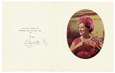 Lot #235 Elizabeth, Queen Mother Signed Christmas