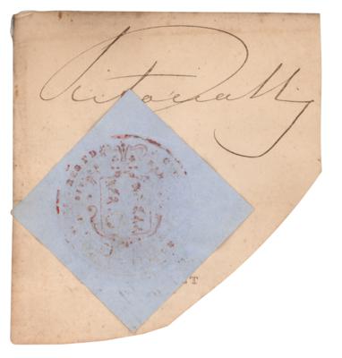 Lot #288 Queen Victoria Signature - Image 1