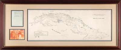 Lot #165 Fidel Castro Signed and Annotated Bay of Pigs Map - Created During a 1977 Interview with Bill Moyers - Image 3