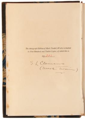 Lot #489 Samuel L. Clemens Twice-Signed Book - The Innocents Abroad (Ltd. Ed. #302/512) - Image 3