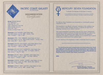 Lot #409 Mercury Astronauts Signed Print - Image 9