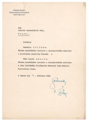 Lot #244 Klement Gottwald Typed Letter Signed - Image 1