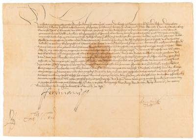 Lot #238 Ferdinand I Document Signed - Image 1