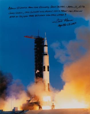 Lot #392 Fred Haise Signed Photograph - Image 1