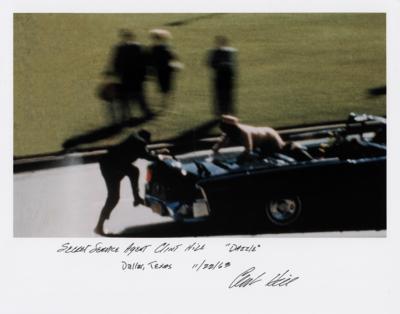 Lot #262 Kennedy Assassination: Clint Hill Signed Photograph - Image 1