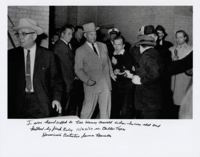 Lot #263 Kennedy Assassination: James Leavelle Signed Photograph - Image 1